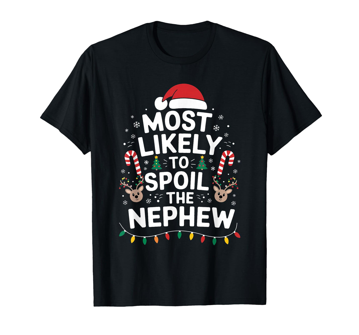 Most Likely to Spoil The Grandson Christmas Party Funny T-Shirt