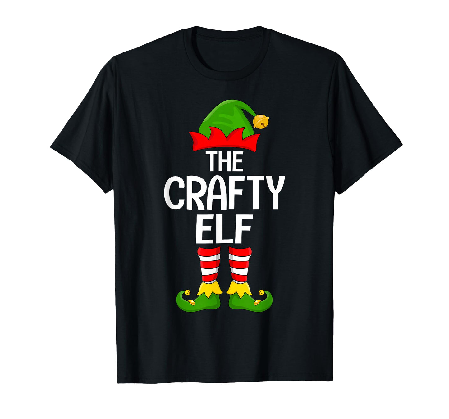 Crafty Elf Xmas Matching Family Elf Squad Christmas T-Shirt