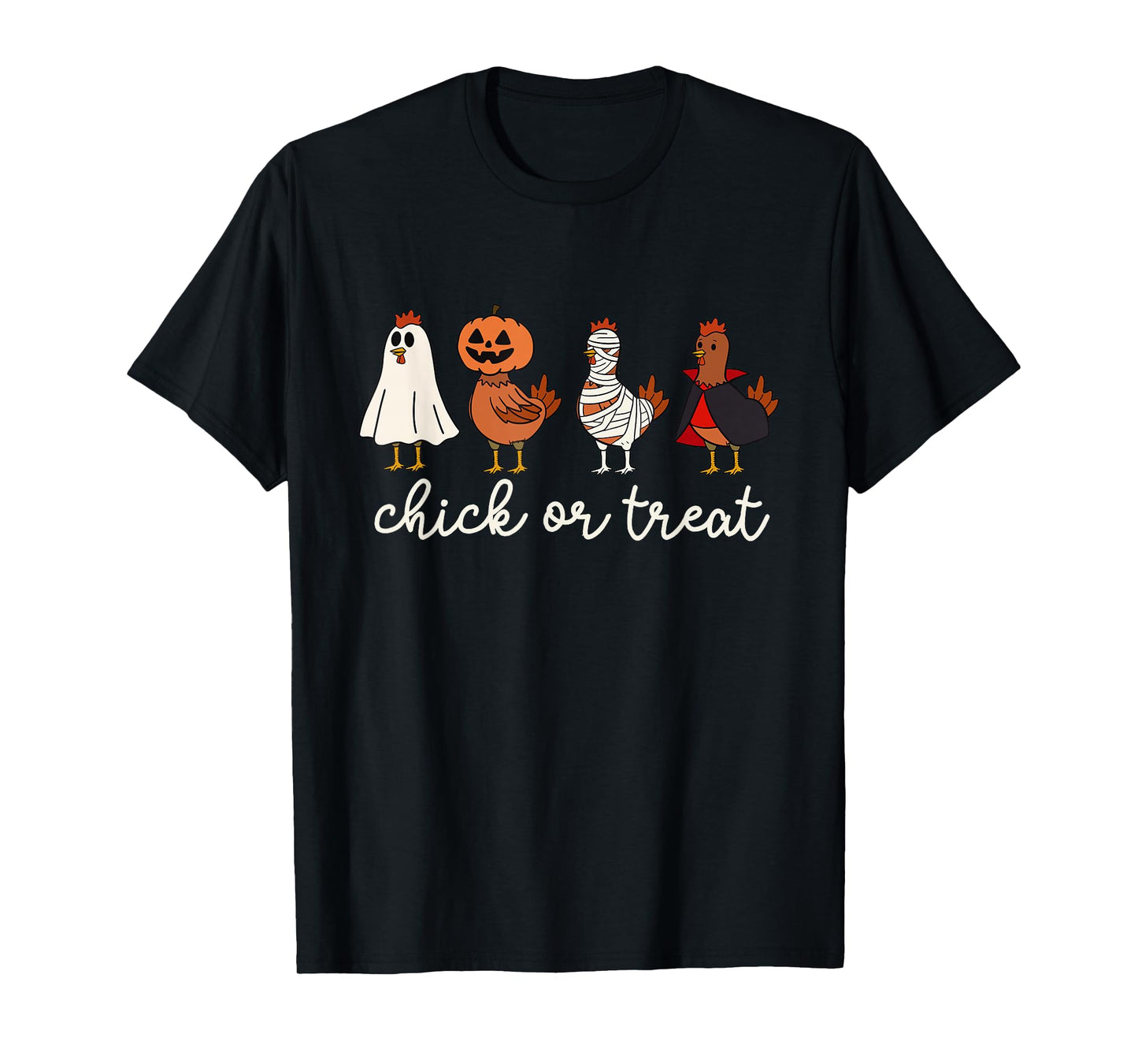 Chick or Treat Halloween Chicken Ghost Spooky Chicken Lover T-Shirt