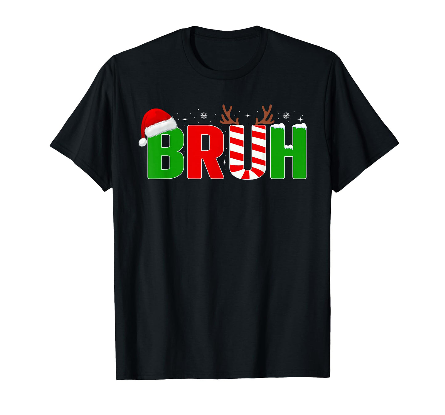 Bruh Funny Saying Bro Teens Boys Kids Funny Christmas Pajama T-Shirt