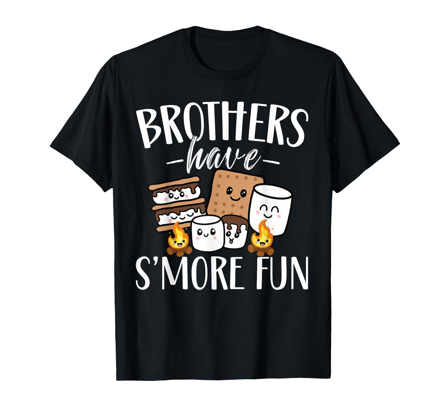 Brothers Have Smore Fun Funny Kawaii Smores Camping kids T-Shirt