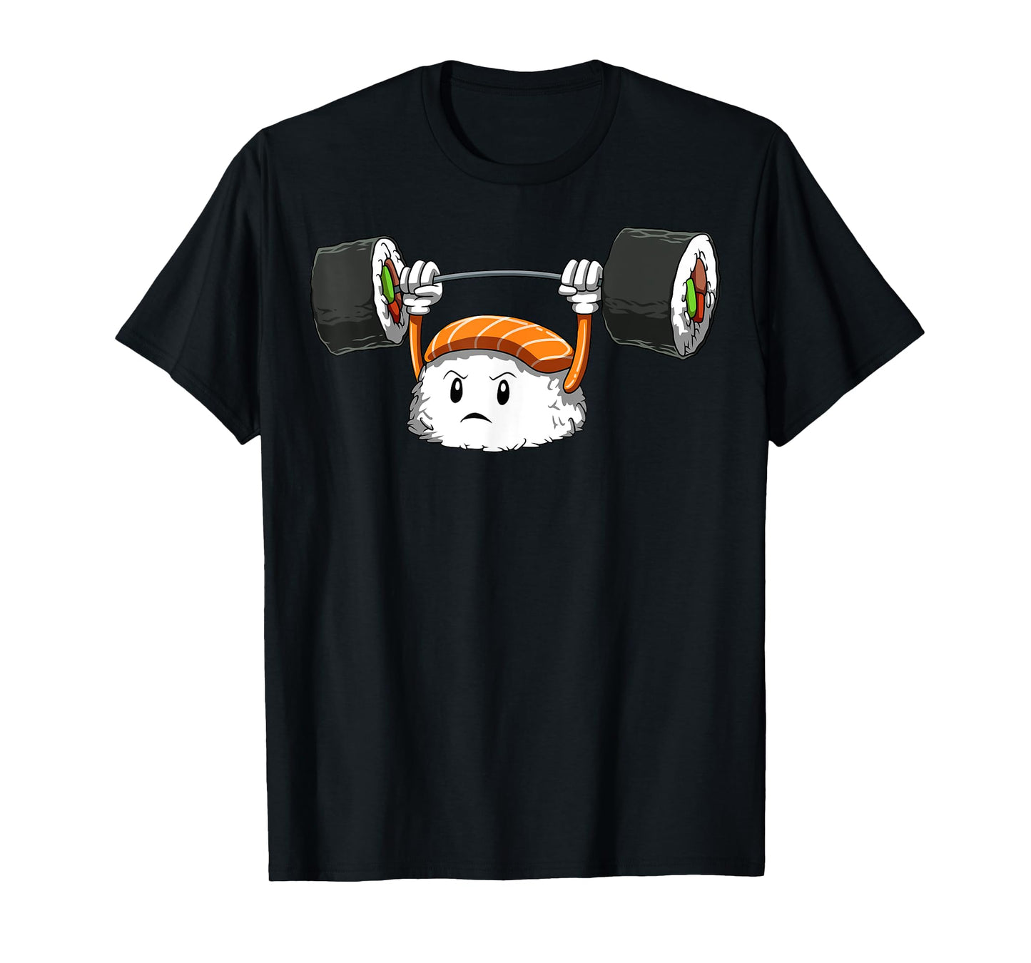 Sushi Weight Lifting Gym Sushi Workout Japanese Bodybuilder T-Shirt