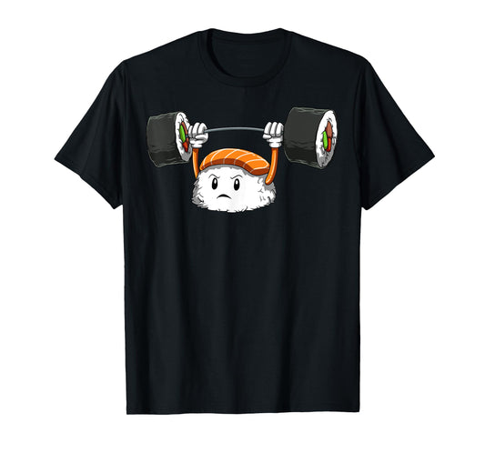 Sushi Weight Lifting Gym Sushi Workout Japanese Bodybuilder T-Shirt