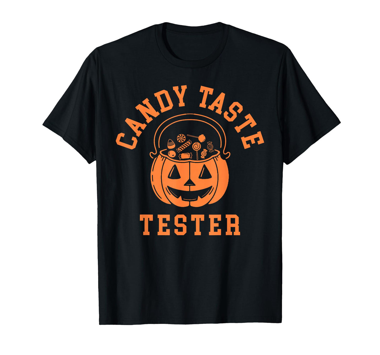 Halloween Candy Taste Tester Pumpkin Bucket Spooky Season T-Shirt