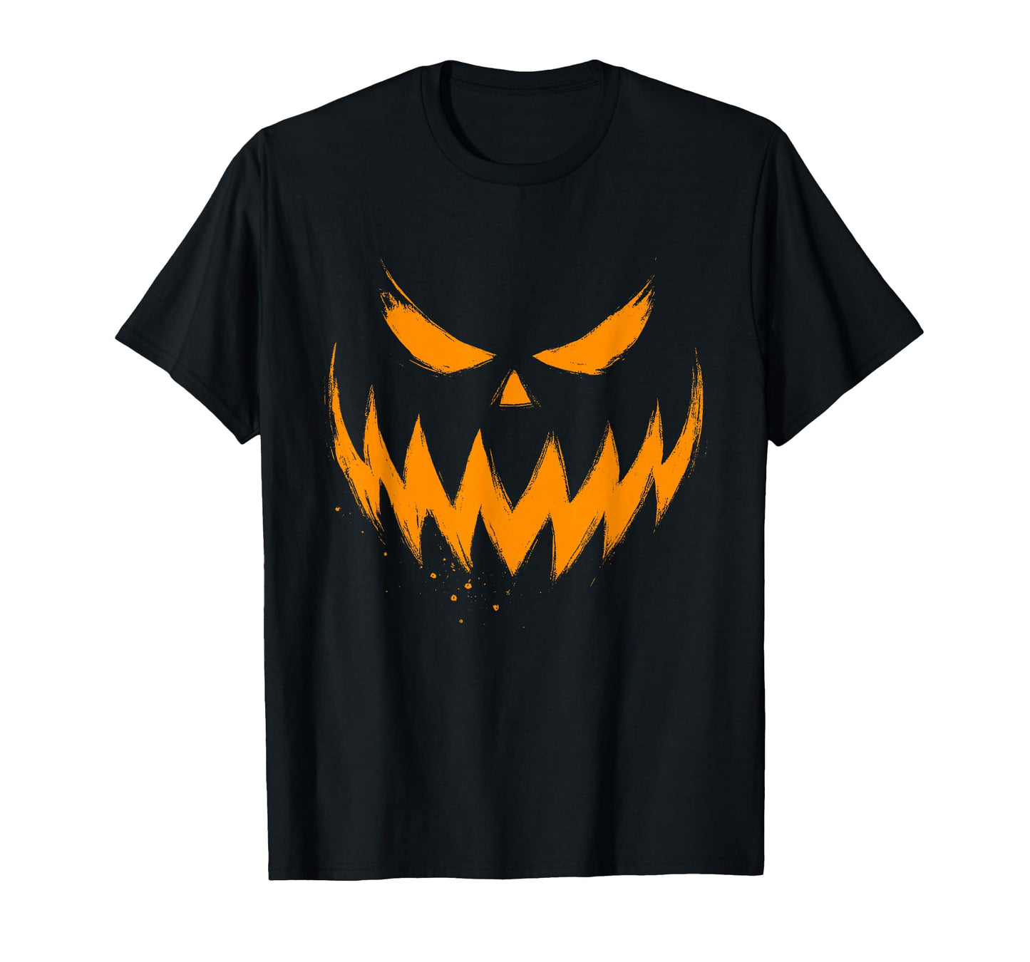 Pumpkin Face Jack O Lantern Scary Carved Halloween Costume T-Shirt