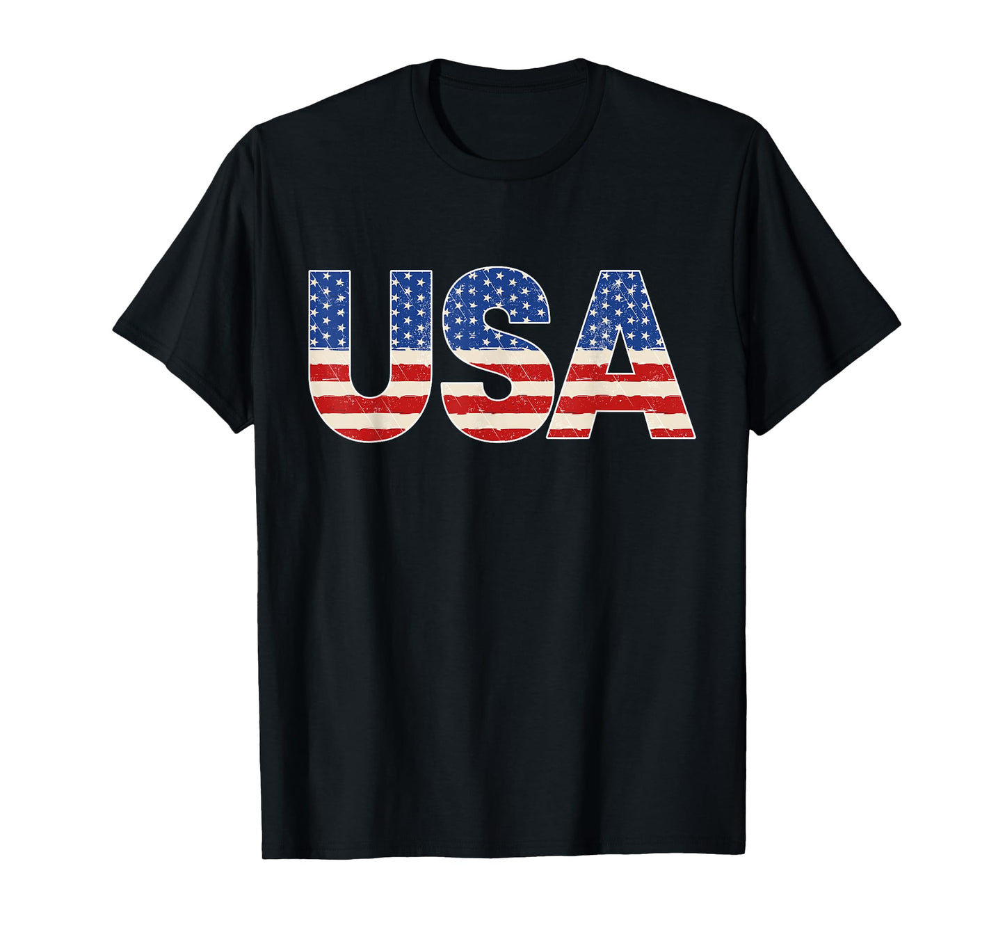 USA US Flag Patriotic 4th of July America Boys Mens Kids T-Shirt