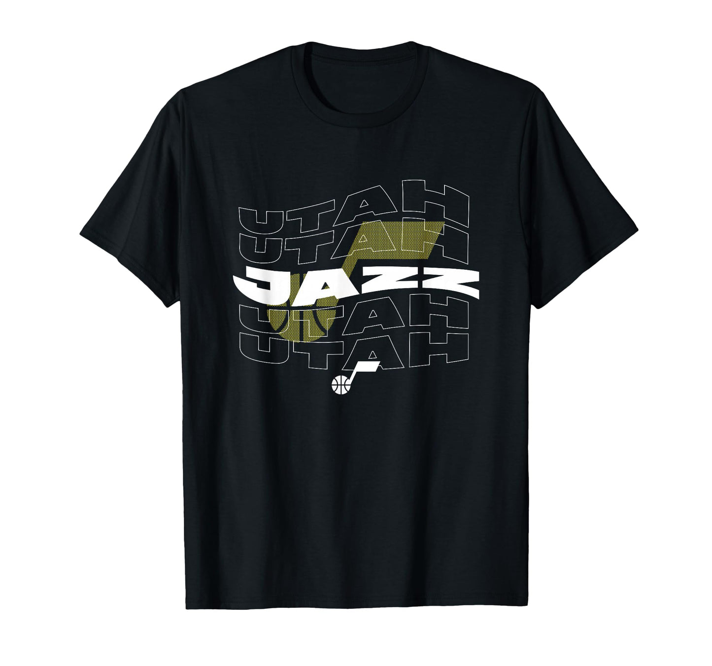 NBA Utah Jazz Wave Outline Team Logo T-Shirt