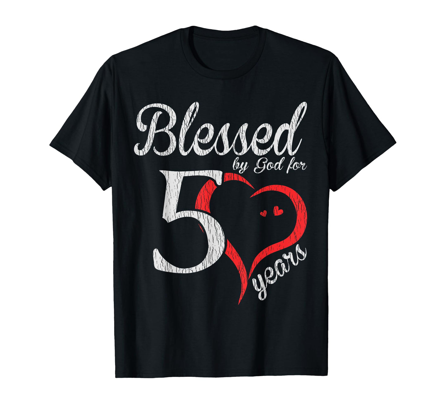 Vintage 50th Birthday Blessed By God For 50 Years Birthday T-Shirt