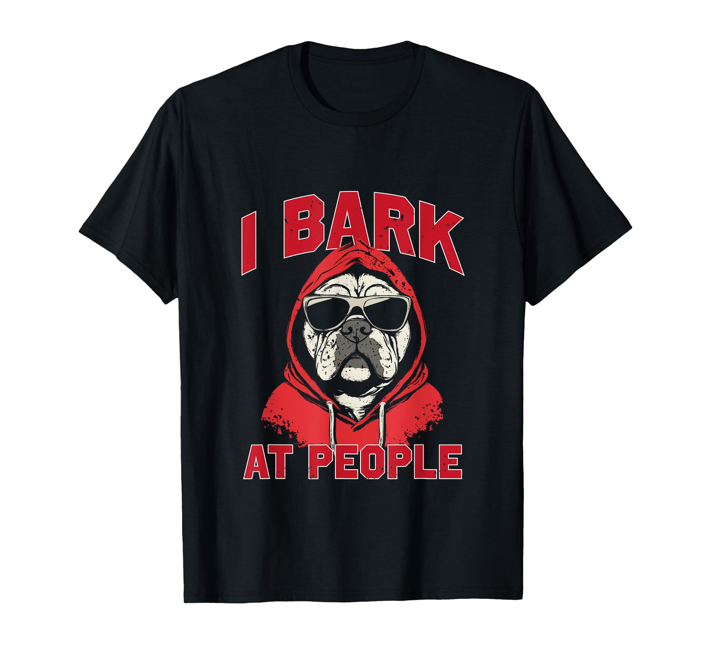 I Bark At People Tee - Funny Georgia Fan Merch T-Shirt
