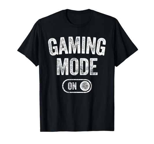 Gaming Mode On Funny Gamer Gift Men Kids Streamer Gaming T-Shirt