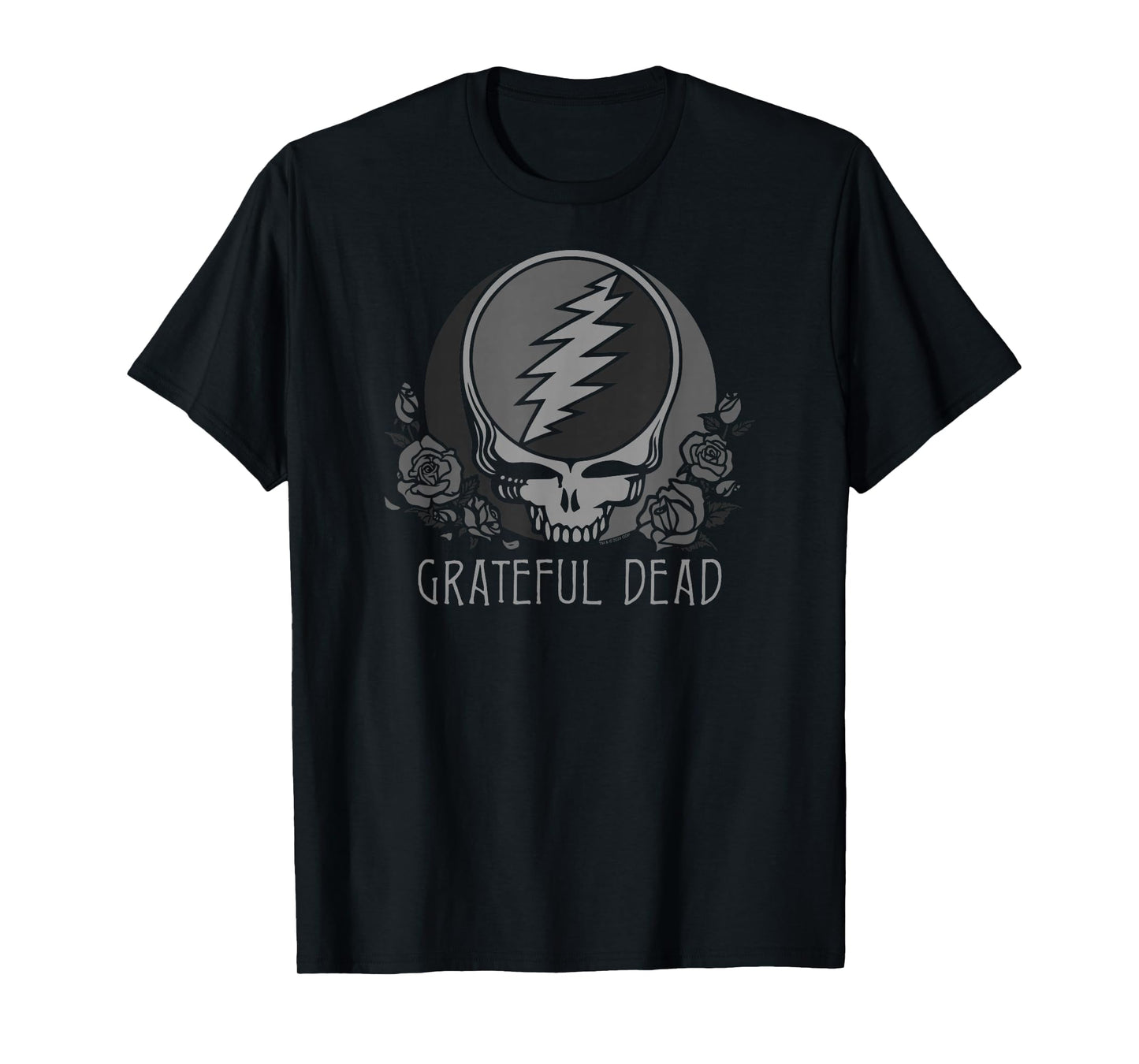 Grateful Dead Grey Tonal Steal Your Face Logo Vintage Band T-Shirt