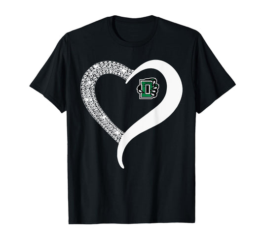 Derby Panthers Logo Diamond Heart HS T-Shirt