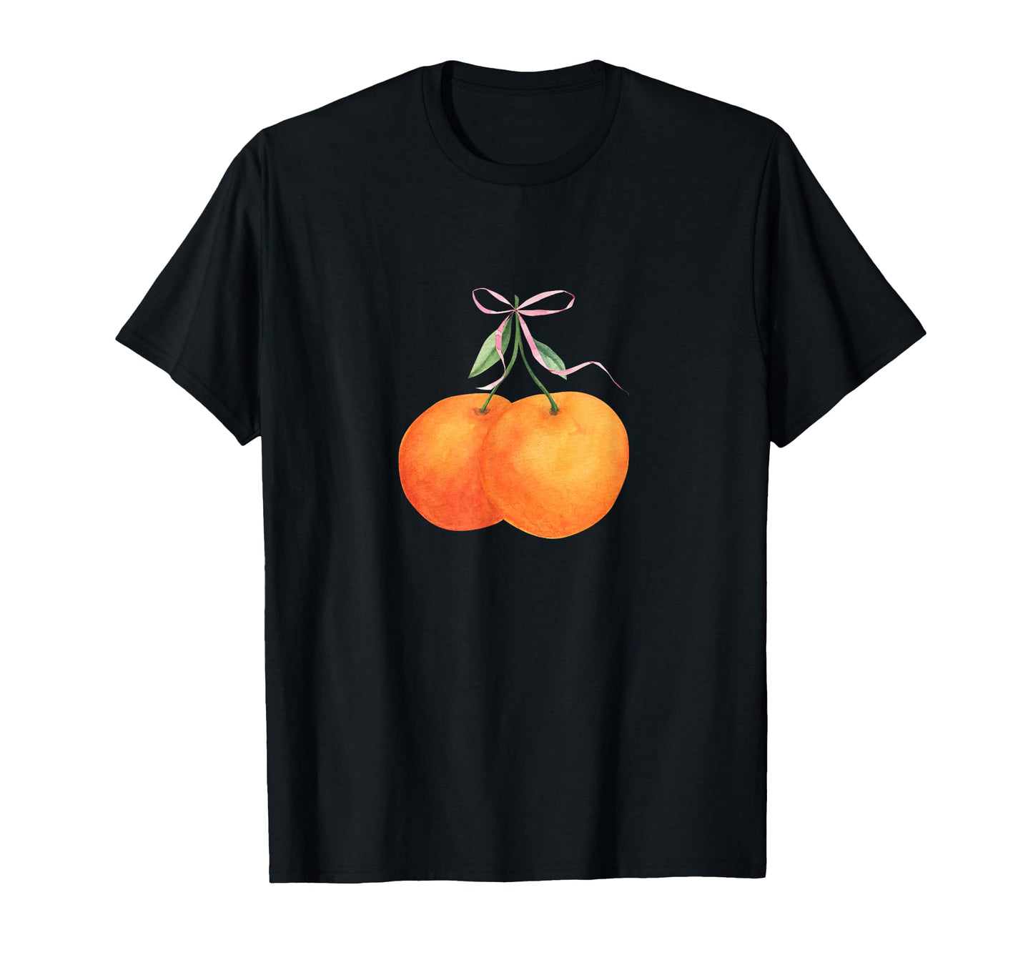 Vintage Orange fruit coquette bow Oranges Boho Y2K bows T-Shirt