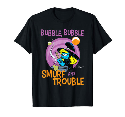 The Smurfs Bubble Bubble Smurf and Trouble T-Shirt