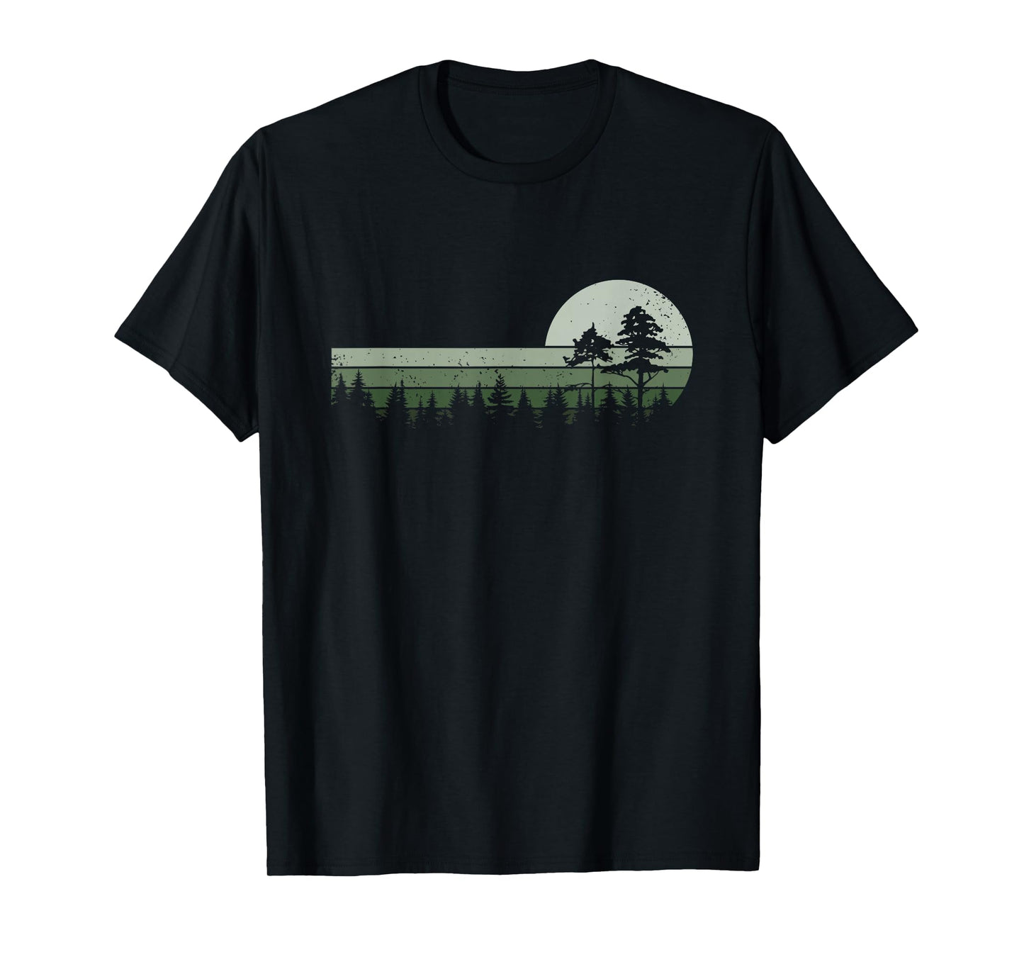Vintage Forest Trees Wildlife Nature T-Shirt