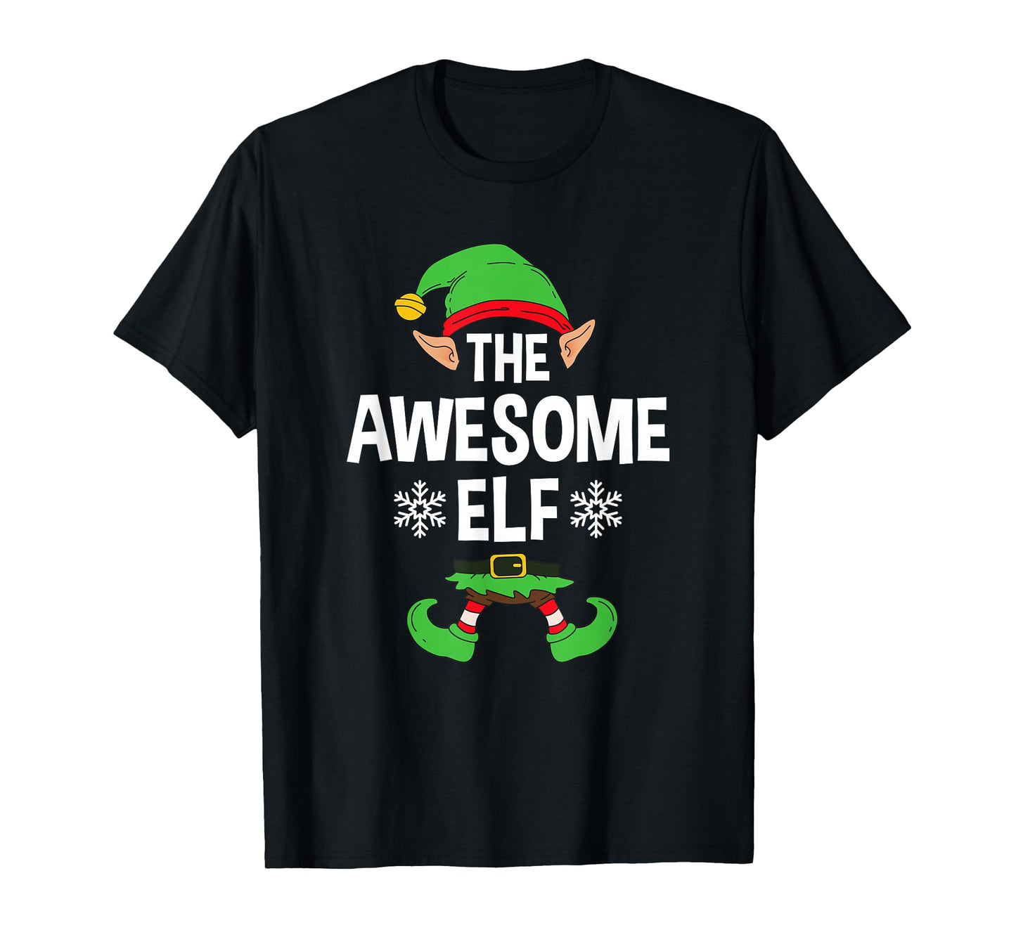 The Awesome Elf Party Family Group Matching X-Mas Saying T-Shirt
