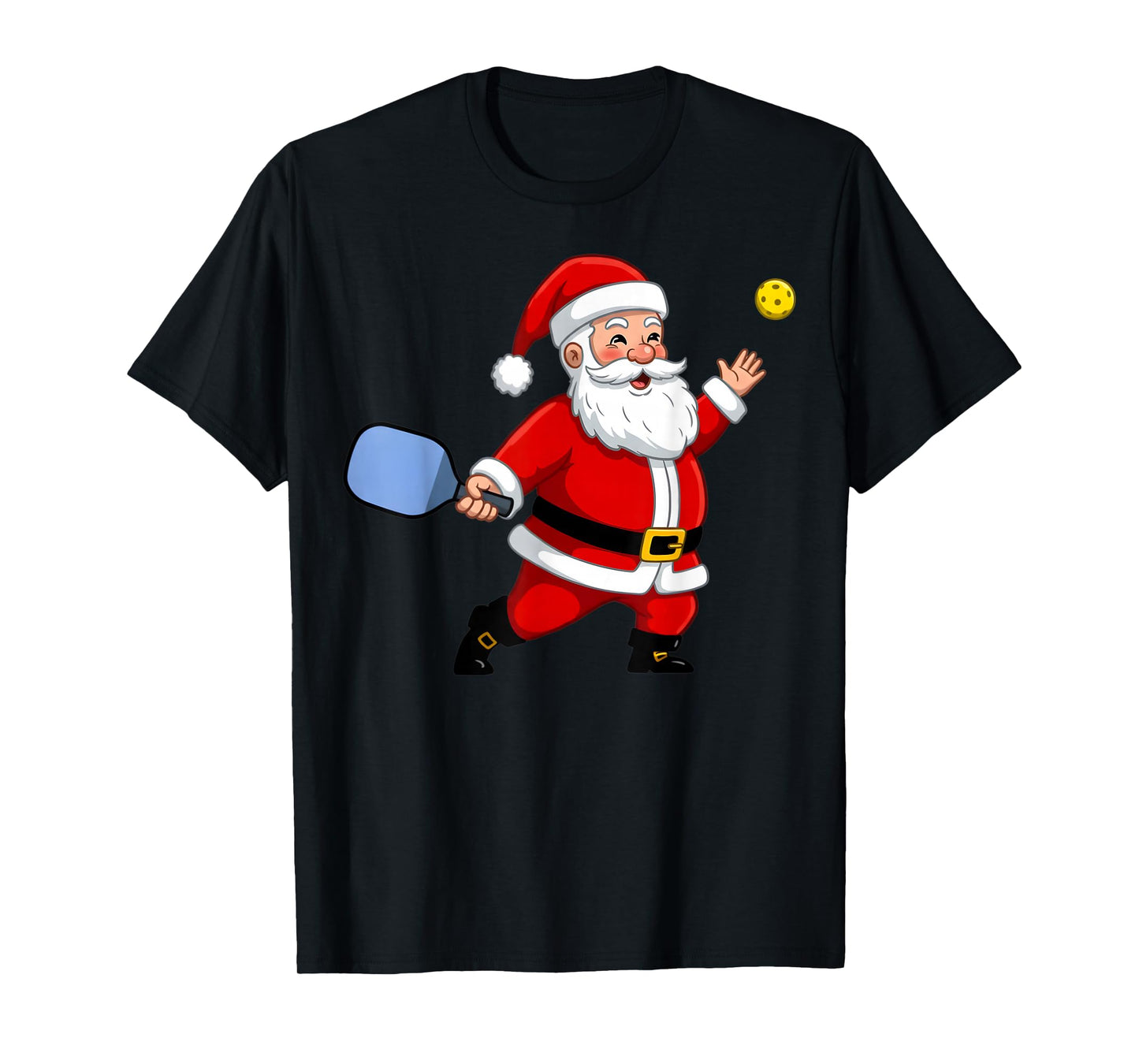 Christmas Pickleball Player Santa Xmas Boys Girls Men Kids T-Shirt