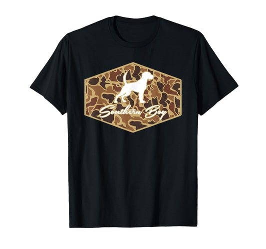 Southern Boy Camouflage Hunting Dog Hello Hunting Season T-Shirt