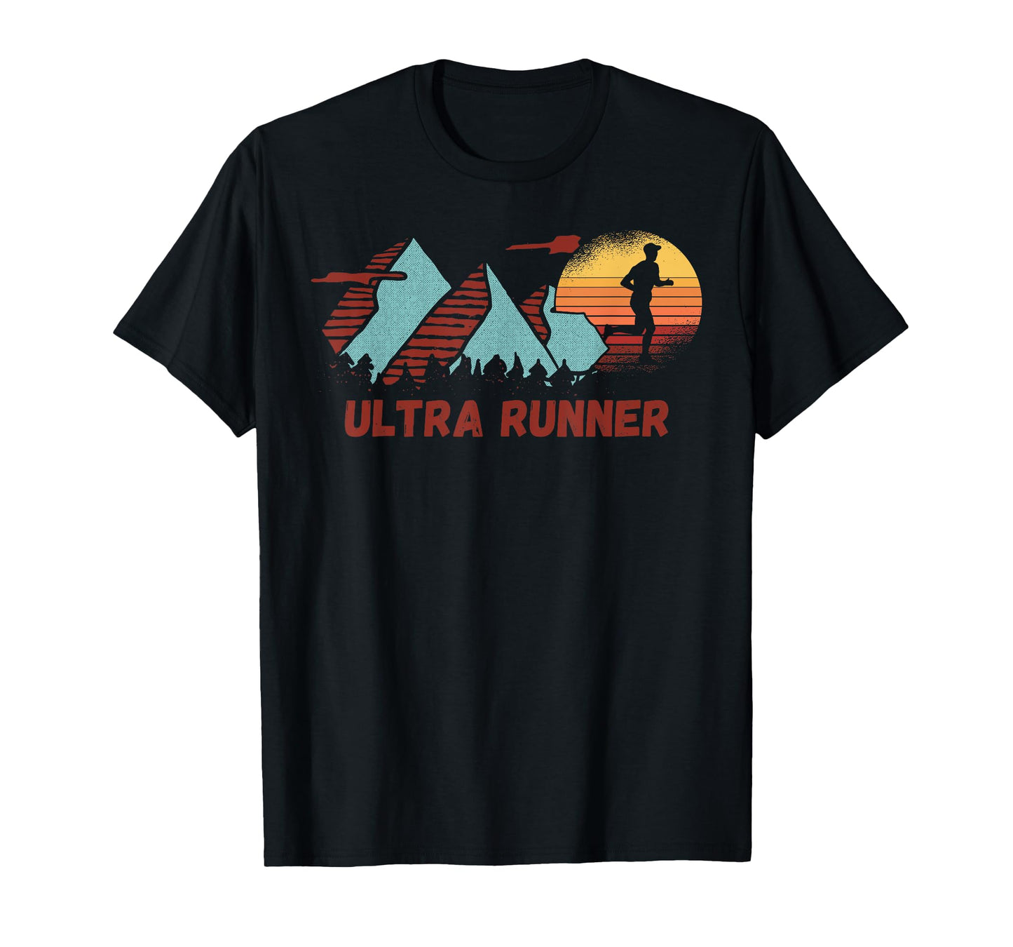 Ultra Runner Vintage Retro Runners Marathon Running Gym T-Shirt