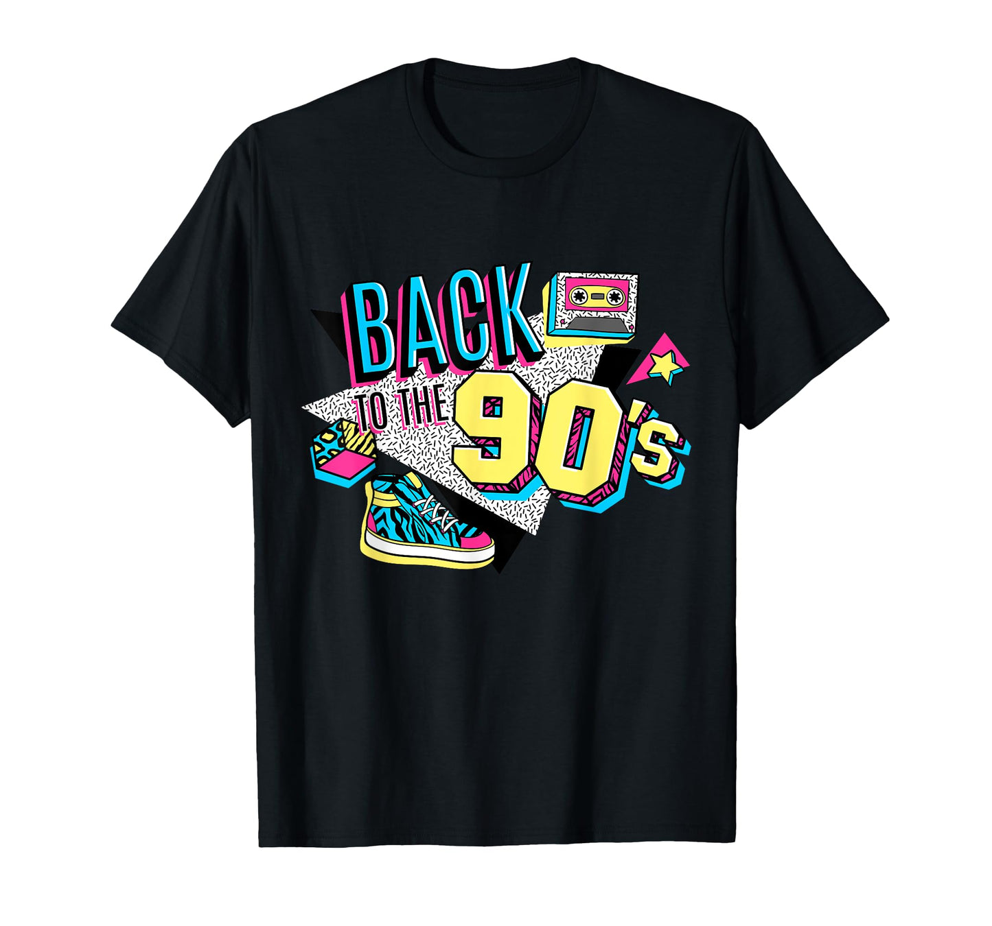 Men's Women's Kids Vintage Retro Back To 90's Graphic Design T-Shirt