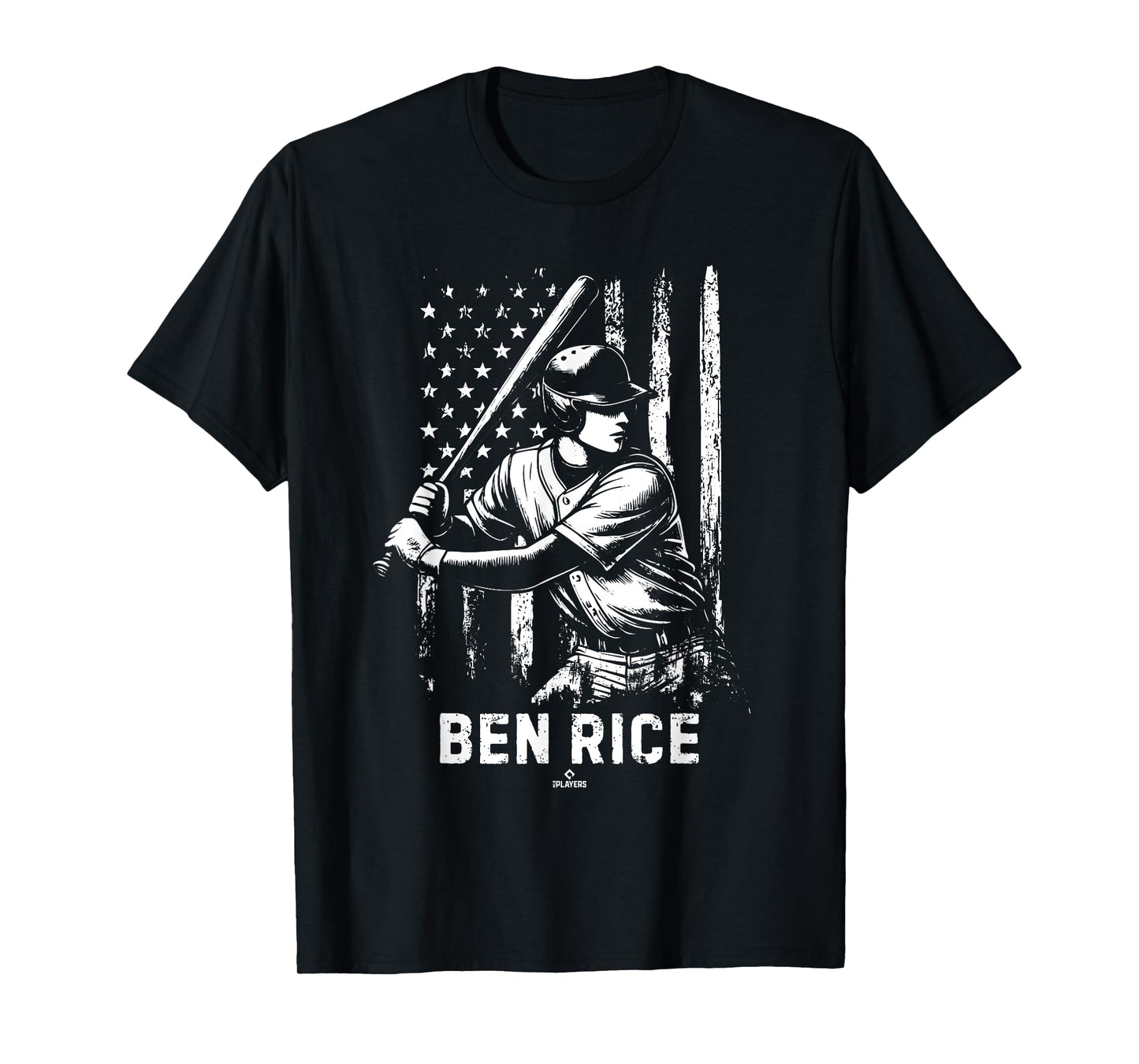 Player Illustration Flag Ben Rice Prospect Baseball Fan Gear T-Shirt