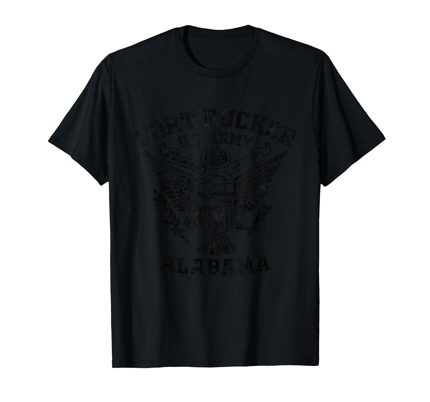Fort Rucker Alabama AL US Military Base Gifts Unisex-Adults Military Theme T-Shirt Grey Small Retro Crew Neck Short Sleeve T-Shirt