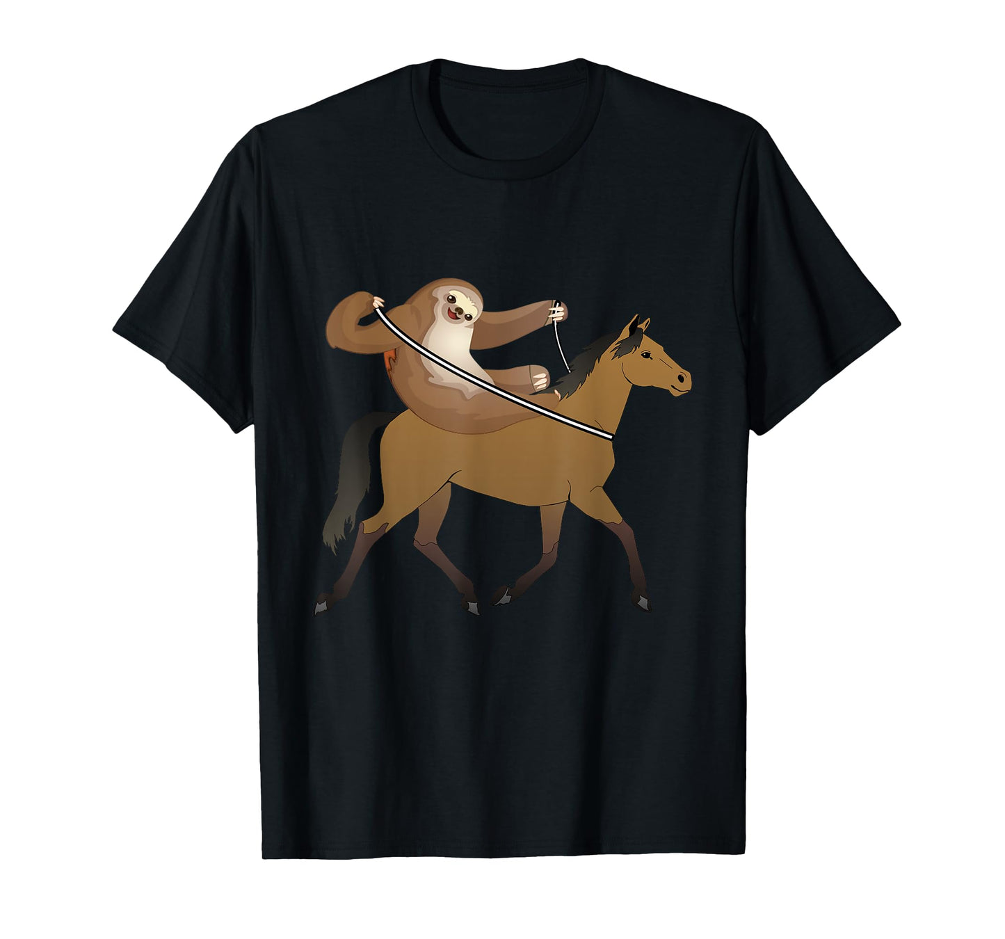 Funny Sloth Riding Horse For Sloths Costume Lover Gift tee T-Shirt