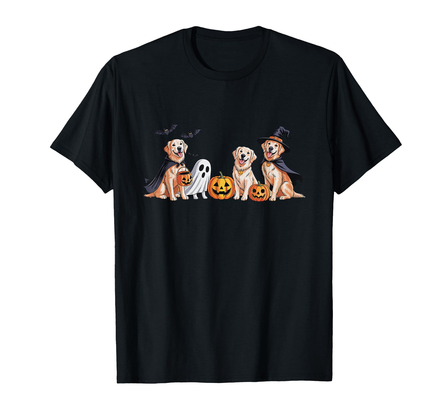 Witch Golden Retriever Halloween Golden Retriever Dog Mom T-Shirt