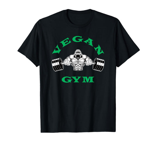 Vegan Shirt - Strong Gorilla Vegetarian Plant Based Gym Tee T-Shirt