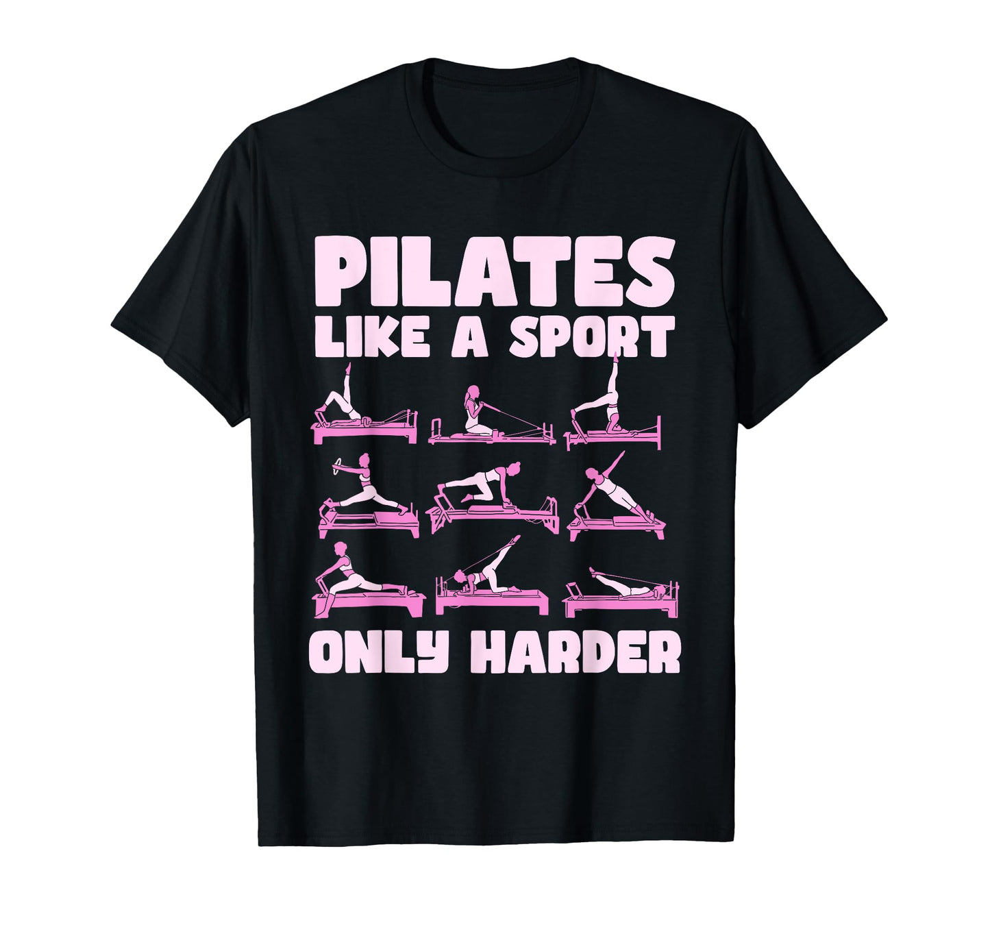 Pilates Contrology T-Shirt, Small, Black