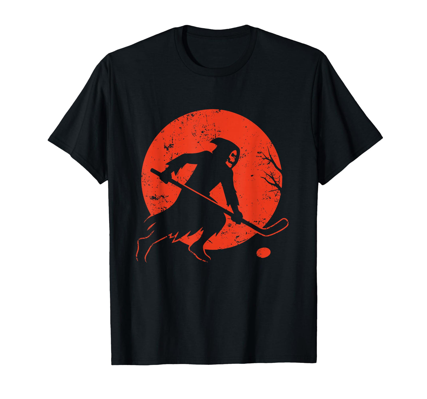 Reaper Hockey Under Moon T-Shirt