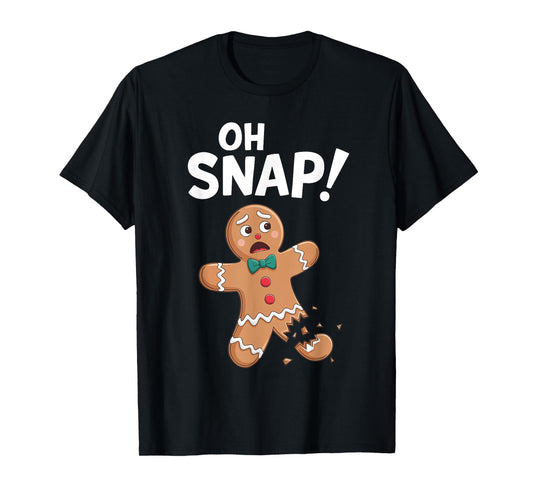 Oh Snap Gingerbread Man Shirt Adult Kids Men Women Costume T-Shirt