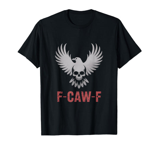 F-Caw-F Crow Funny Gothic Moon Black Bird Halloween T-Shirt