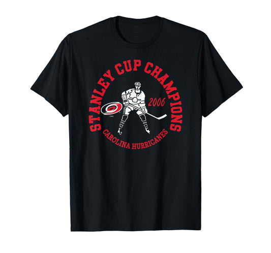 Carolina Hurricanes Stanley Cup Champions 2006 Black T-Shirt