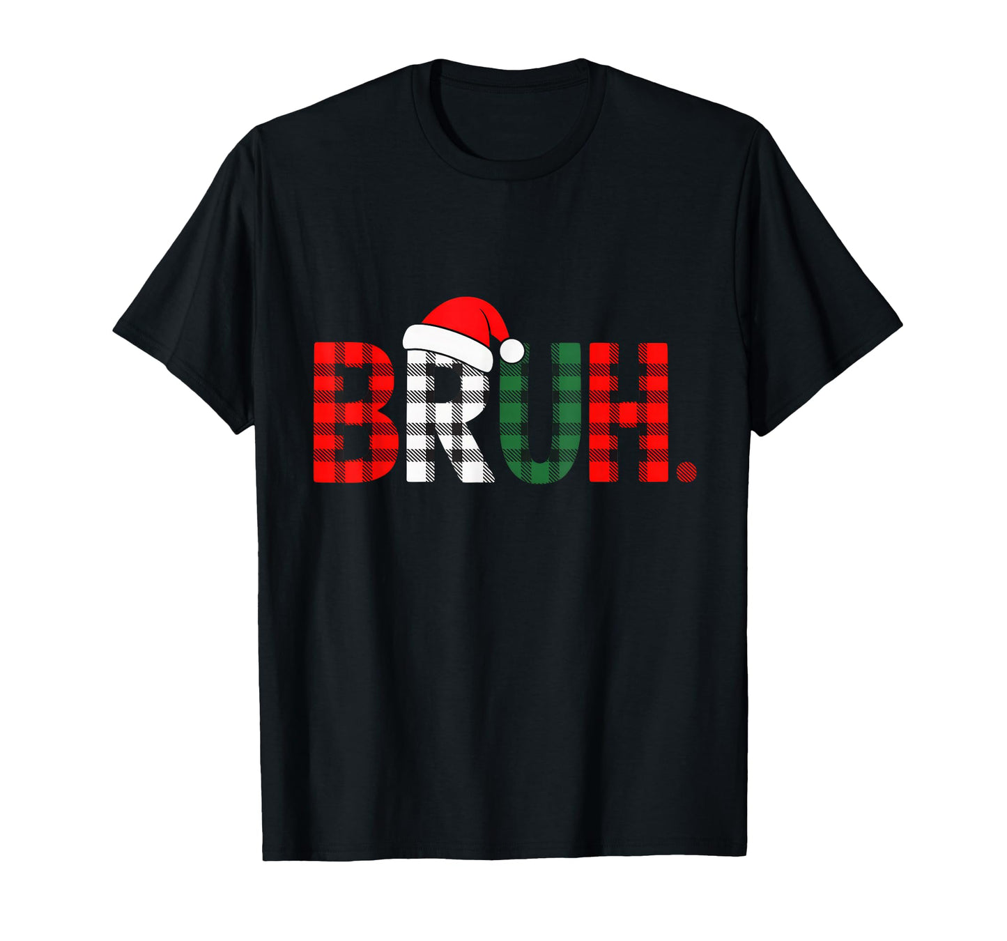 Bruh Funny Christmas Meme Xmas Teens Boys Kids Xmas Pajamas T-Shirt