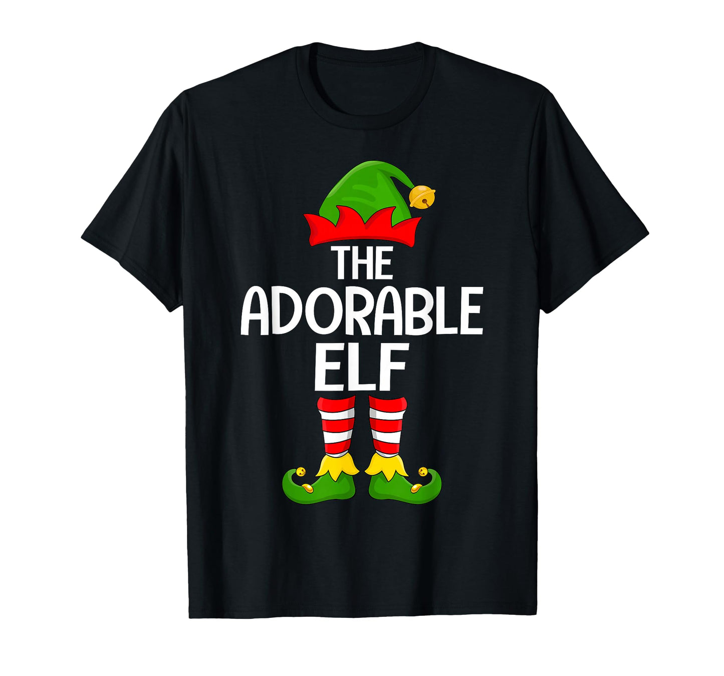 Adorable Elf Xmas Matching Family Elf Squad Christmas T-Shirt