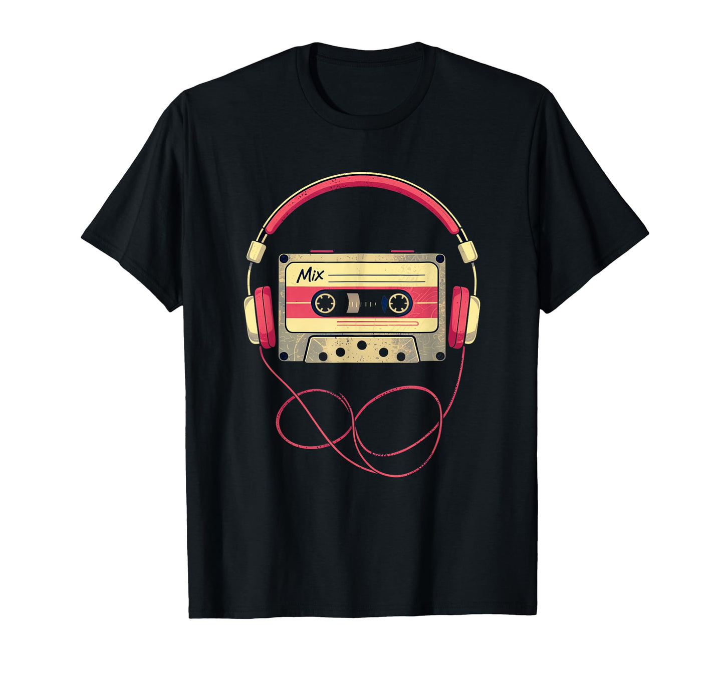 70s 80s 90s Audio Cassette Tape Funny Retro Men Women Kids T-Shirt