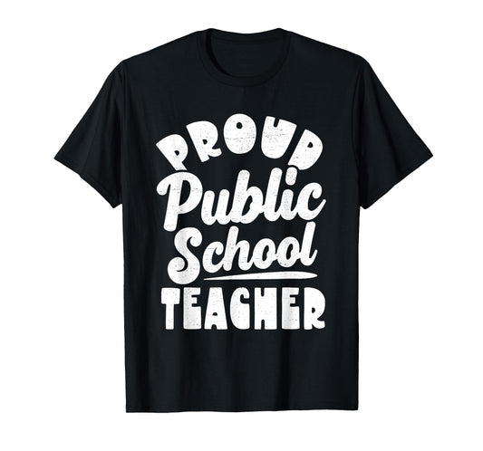 Public School Teacher Vintage Public Education Pride T-Shirt