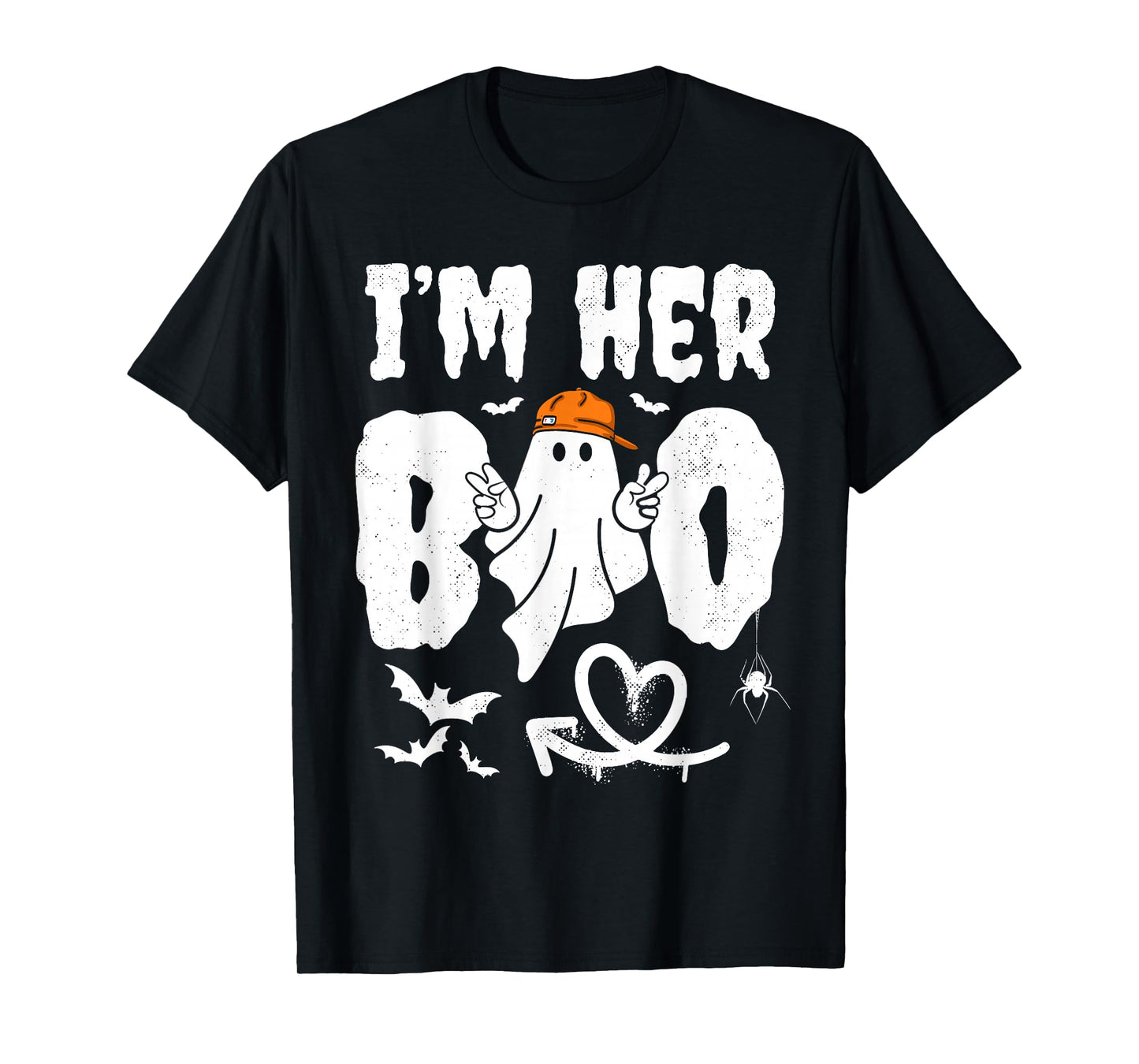 Im His Boo Im Her Boo Funny Matching Halloween Ghost Couples T-Shirt