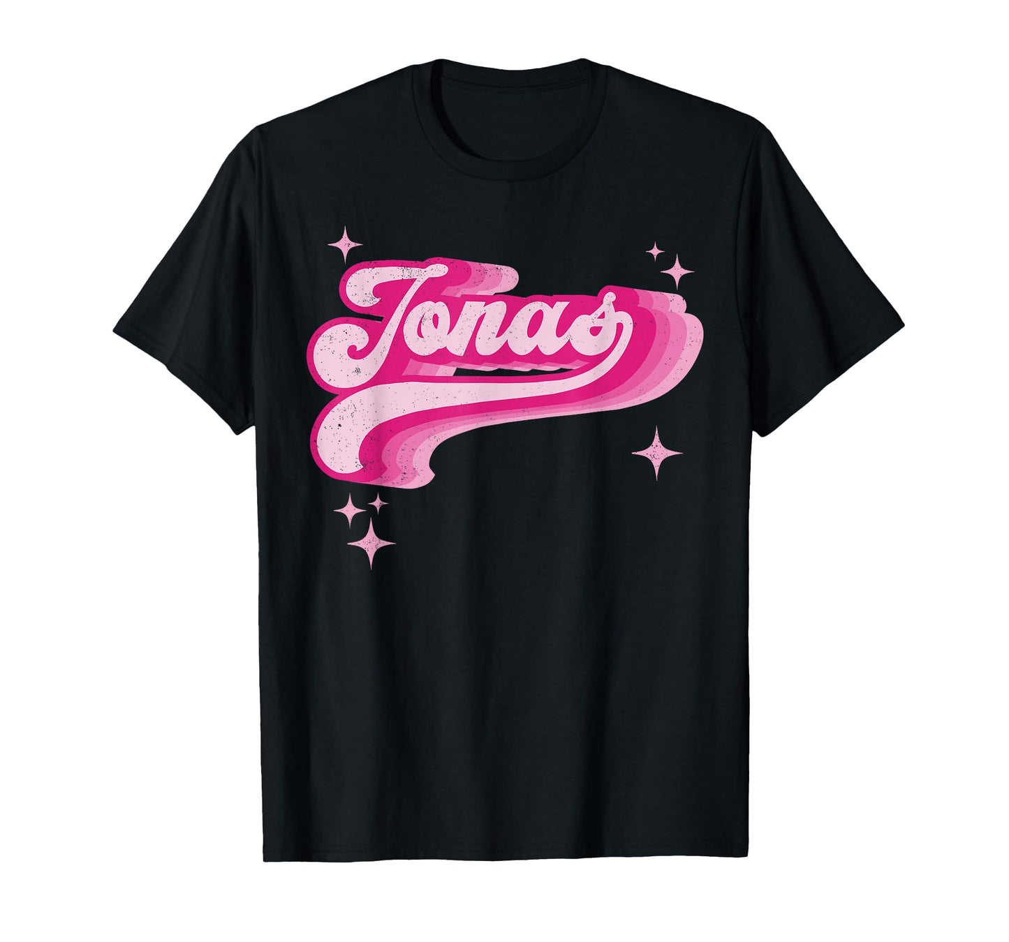 Jonas Retro Vintage I Love Jonas Name Personalized Style 70s T-Shirt