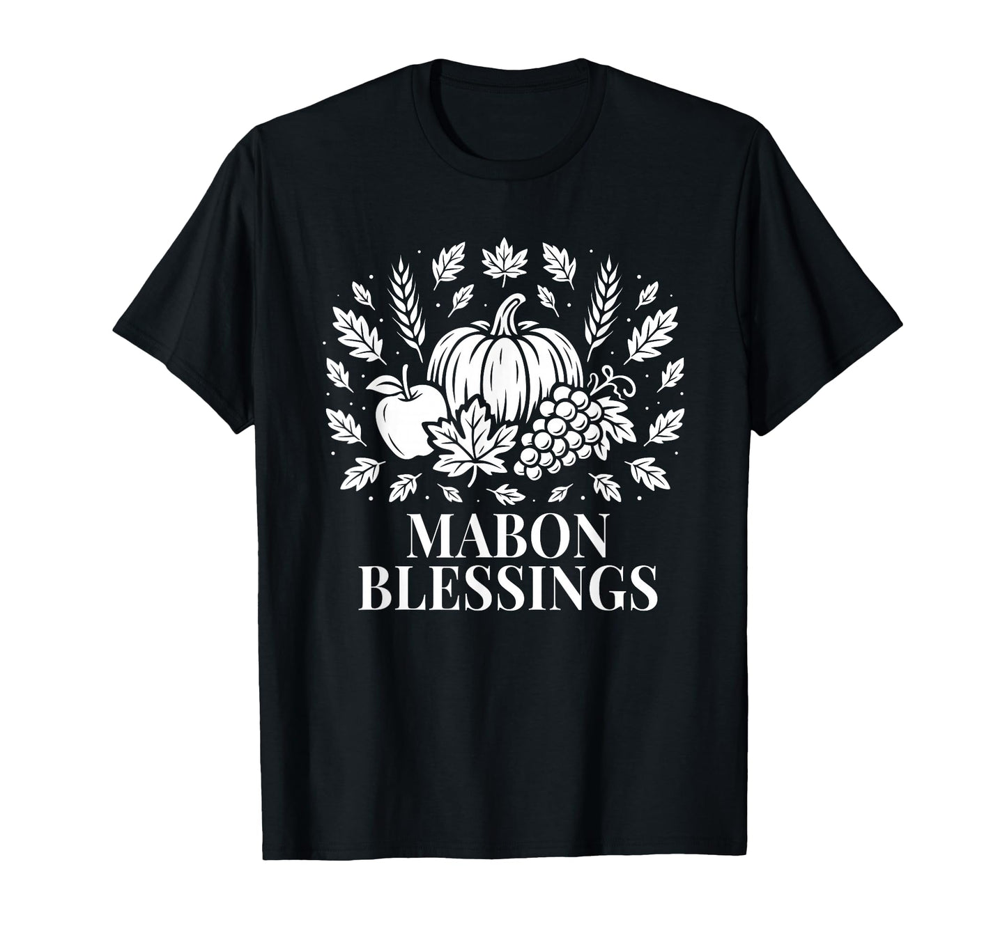 Mabon Blessings for Fall Harvest Pagan Equinox Sabbat Art T-Shirt