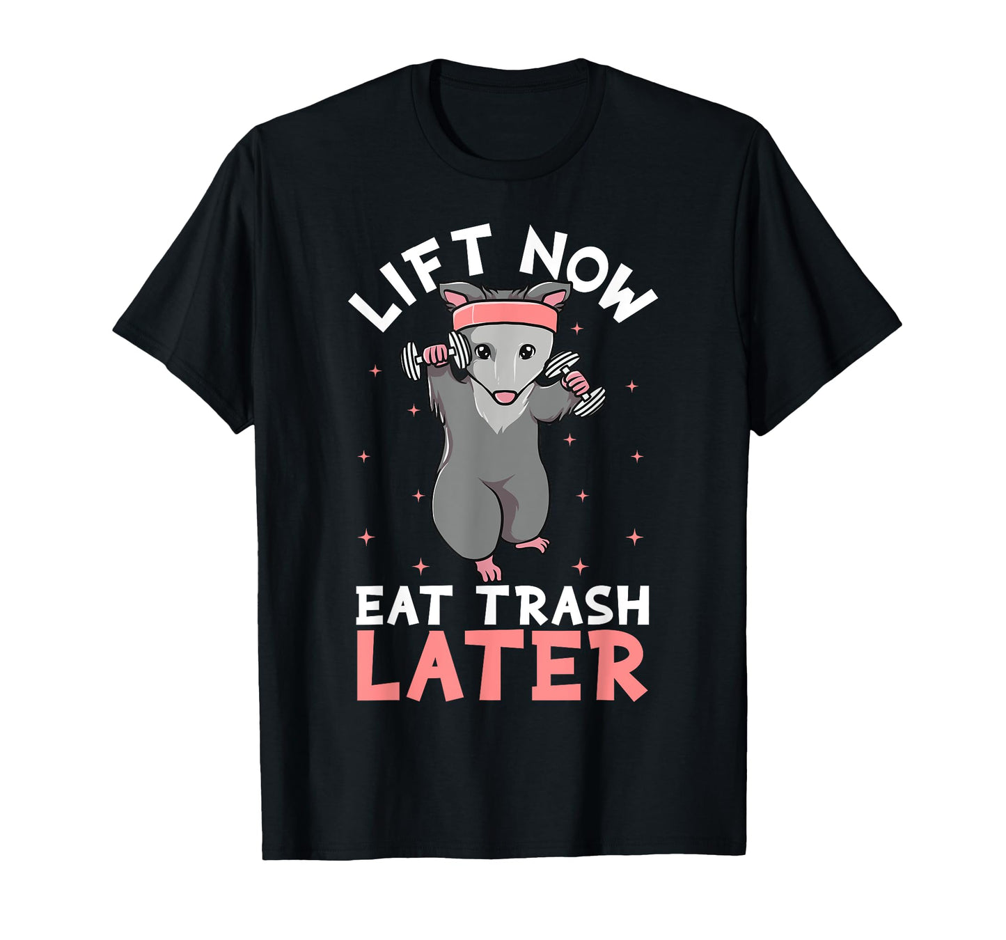 Lifting Opossum Tshirt Funny Workout Gift Bodybuilding T-Shirt