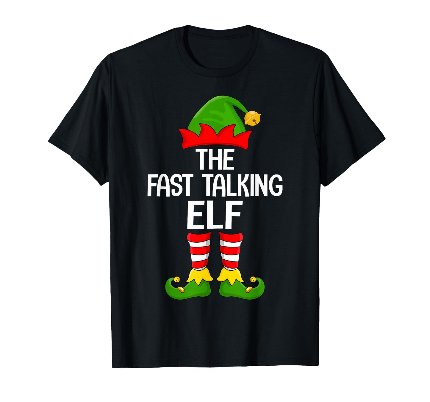Fast Talking Elf Xmas Matching Family Elf Squad Christmas T-Shirt
