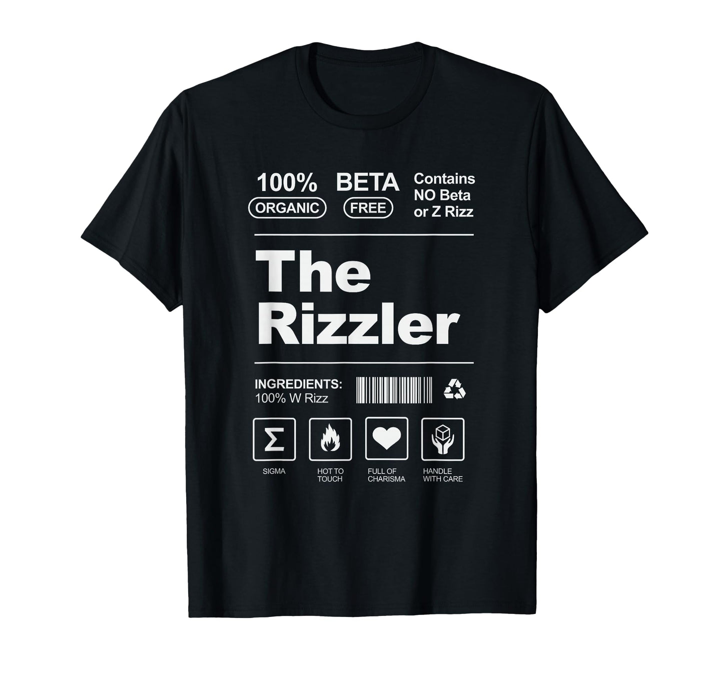The W Rizzler Package Design For The Rizz God T-Shirt