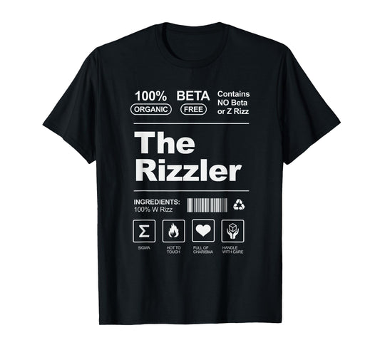 The W Rizzler Package Design For The Rizz God T-Shirt