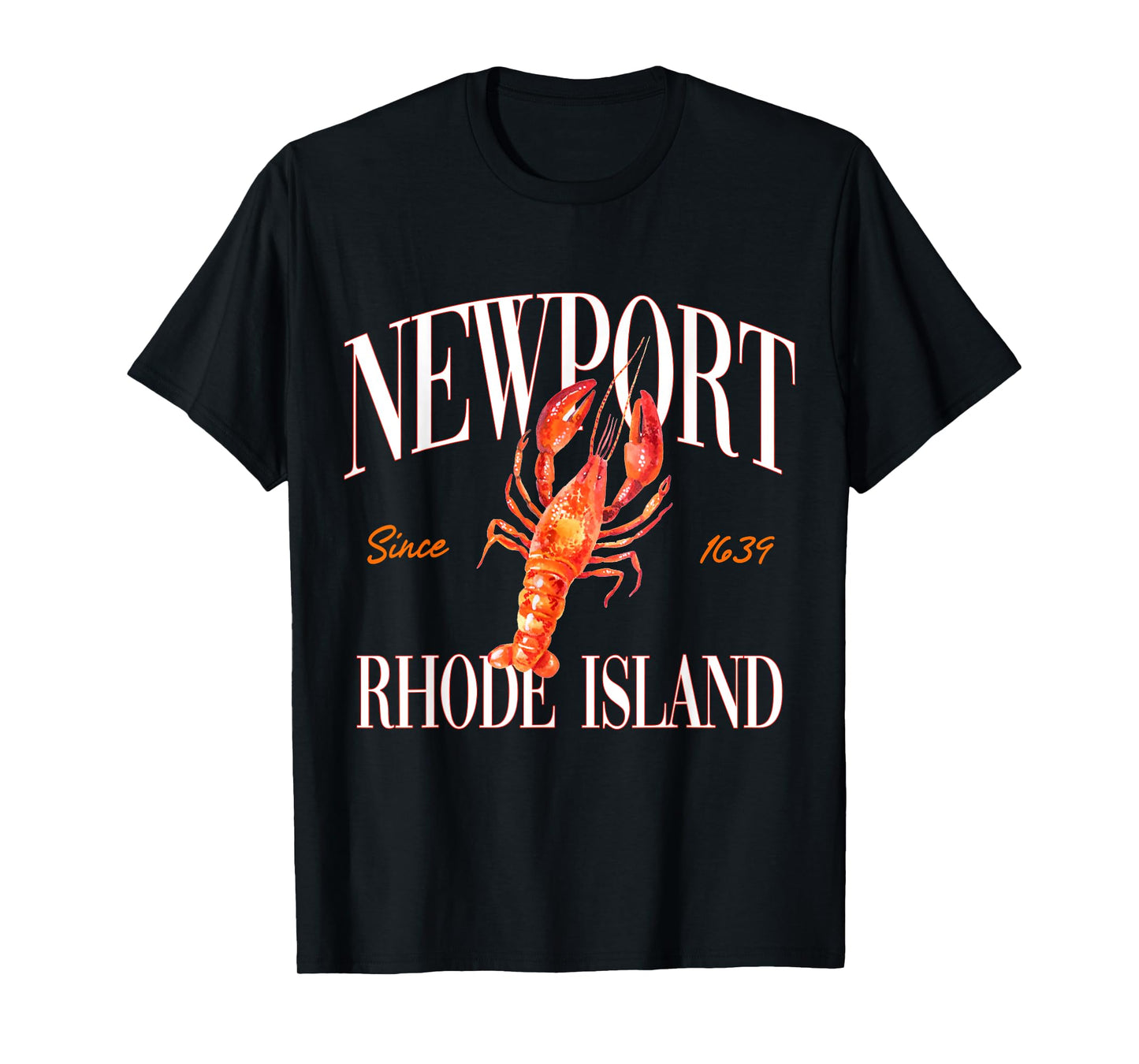 Newport Rhode Island Est. 1639 Lobster Souvenir Vintage T-Shirt
