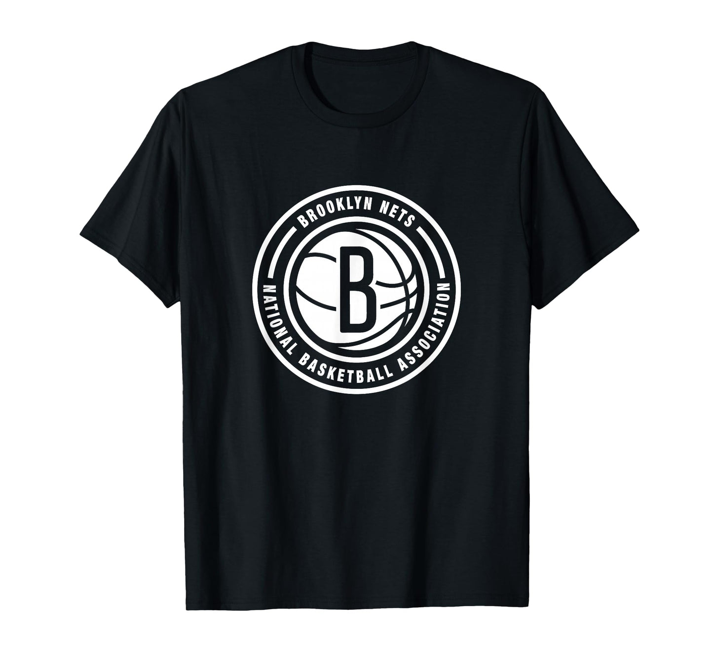 NBA - Brooklyn Nets Circle Logo Black T-Shirt