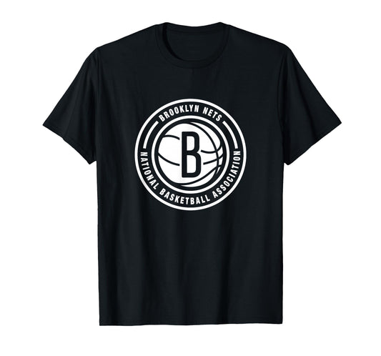 NBA - Brooklyn Nets Circle Logo Black T-Shirt