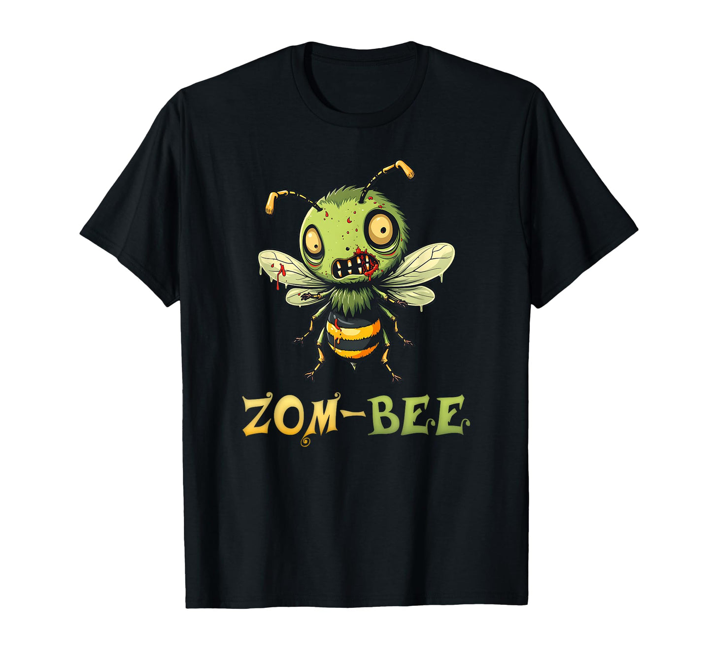 Zom-bee Adorably Creepy Funny Zombie Bee Pun T-Shirt