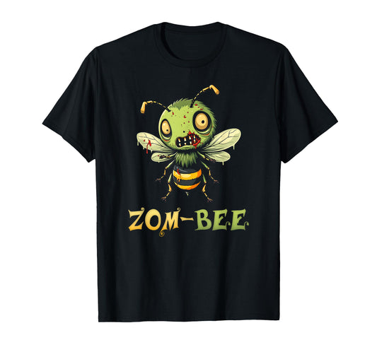 Zom-bee Adorably Creepy Funny Zombie Bee Pun T-Shirt